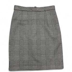 H&M Women's Brown and Black Herringbone Pencil Skirt